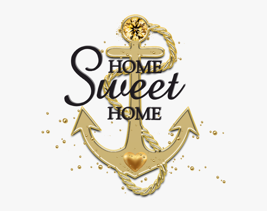 #homesweethome #home #goldenanchor #anchors #golden - Transparent Background Silhouette Anchor Png, Png Download, Free Download