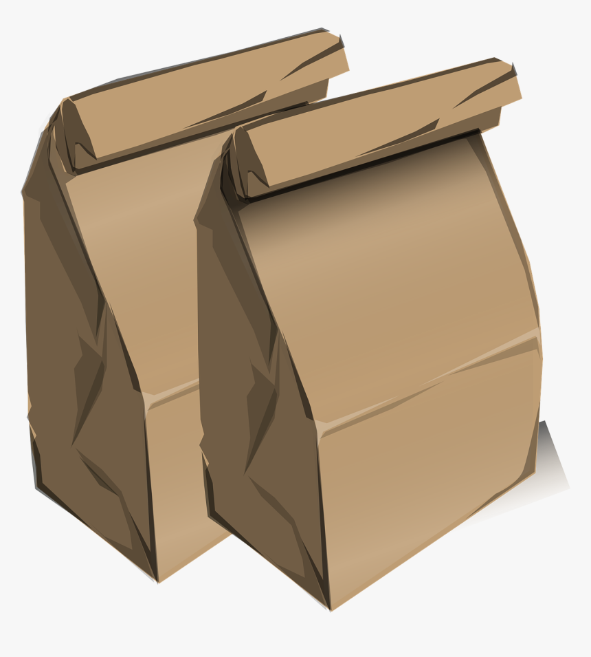 Brown Paper Bag Clip Art, HD Png Download, Free Download