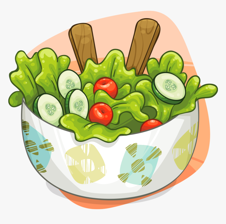 Salad , Png Download - Salad Bowl Transparent Salad Cartoon, Png Download, Free Download