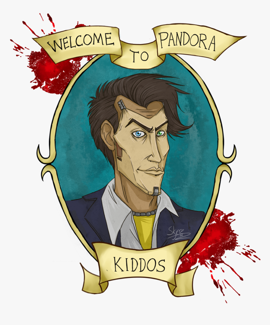 “decided To Draw Handsome Jack - Cartoon, HD Png Download, Free Download