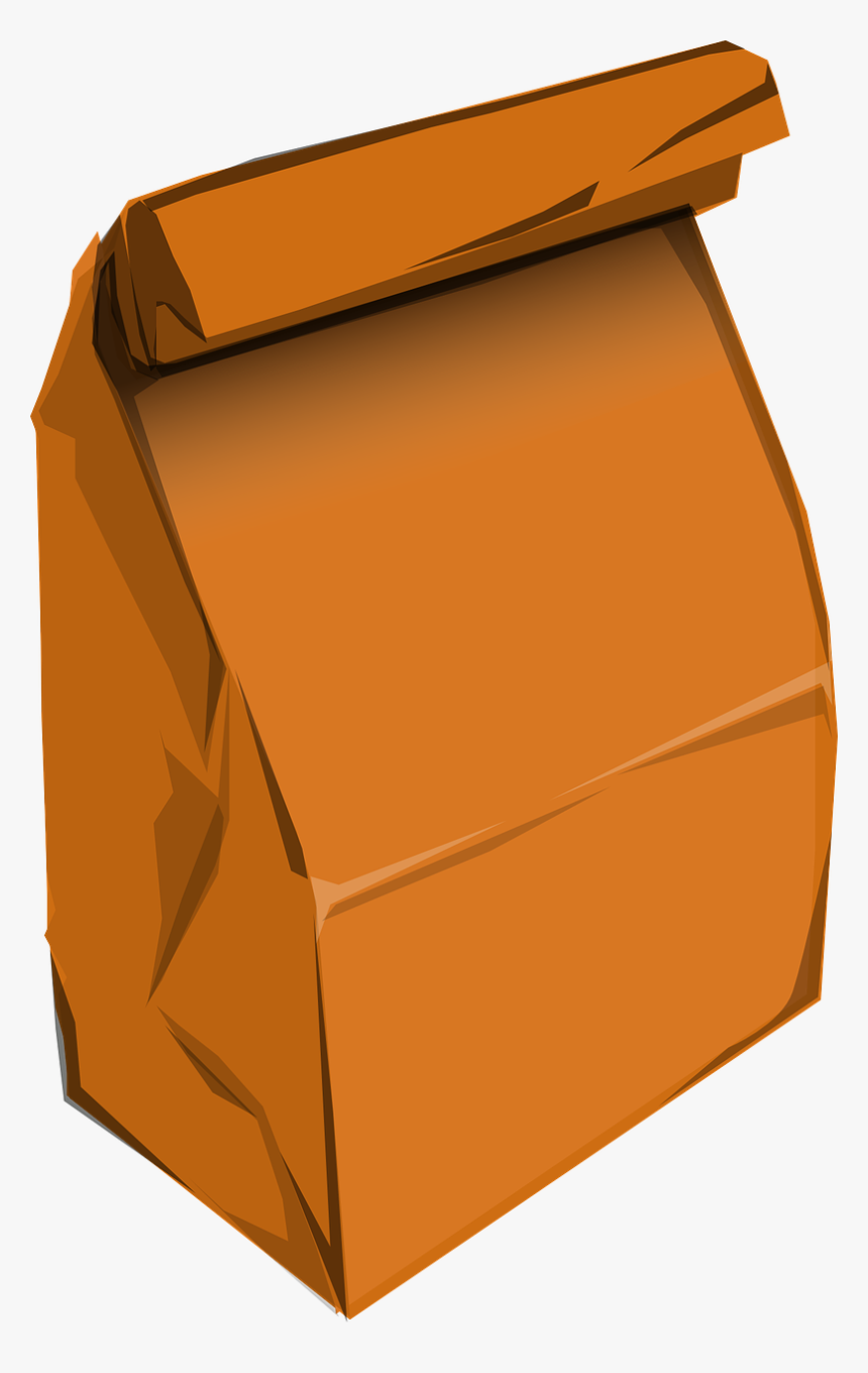 Paperbag Paper Bag Bag Free Photo - Brown Paper Bag Cartoon, HD Png