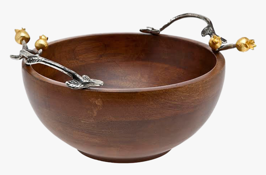 Godinger 72304 Golden Blossom Wood Salad Bowl , Png - Godinger Silver Golden Blossom, Transparent Png, Free Download