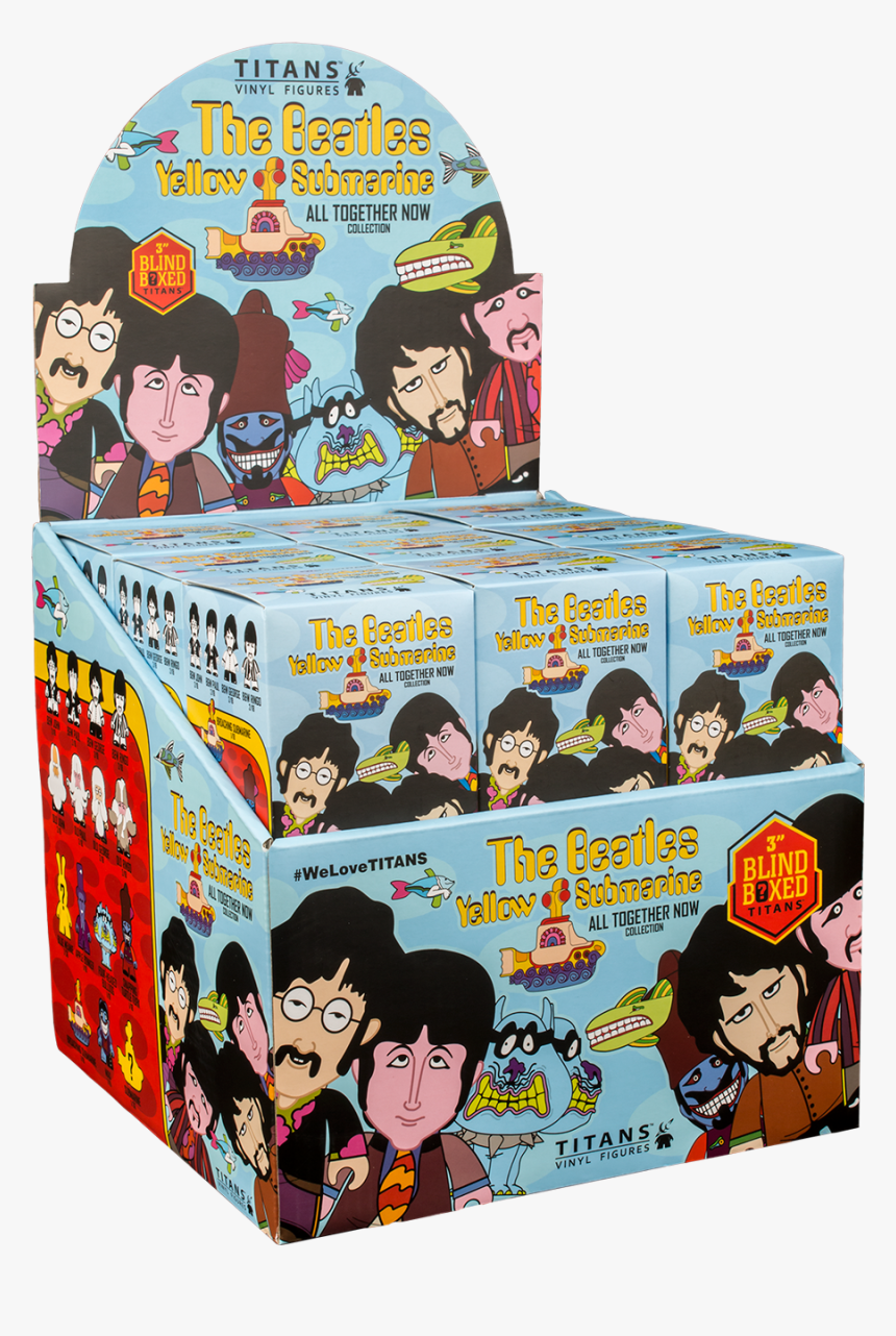 Yellow Submarine Titans Vinyl Figures Series 2 Display - Yellow Submarine All Together Now Collection, HD Png Download, Free Download
