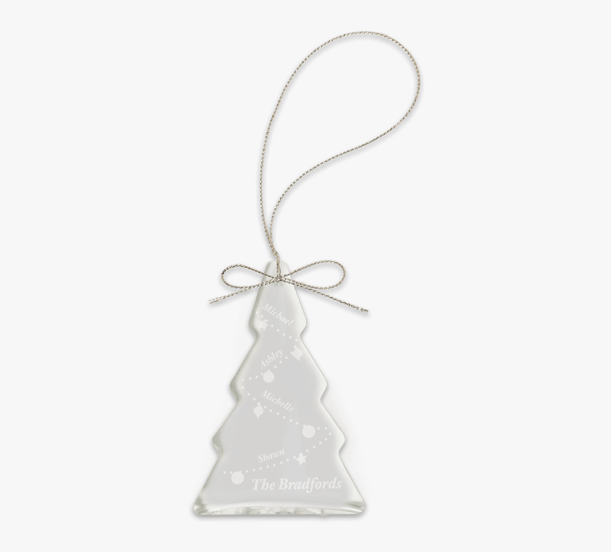 Sample Engraving Of Crystal Tree Ornament - Christmas Tree, HD Png Download, Free Download