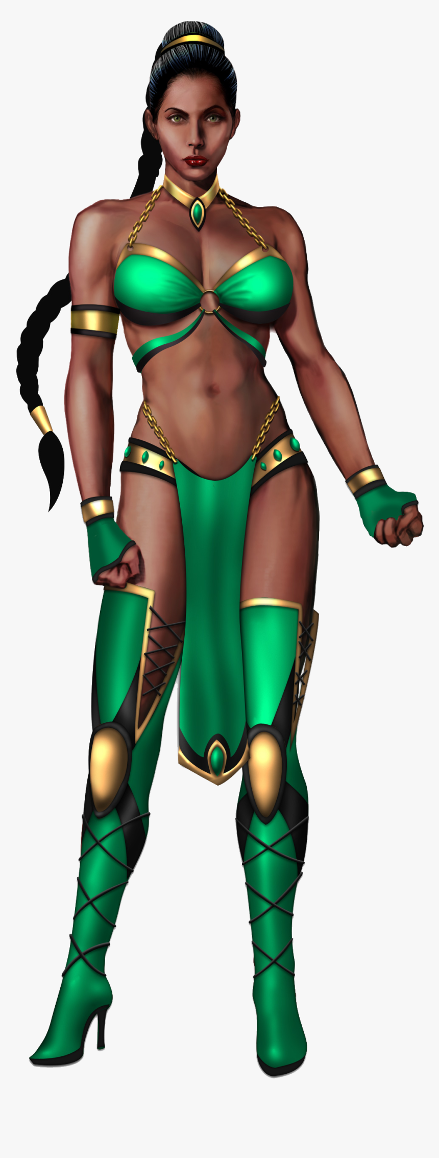 Jade - Jade Mortal Kombat Costume 2, HD Png Download, Free Download