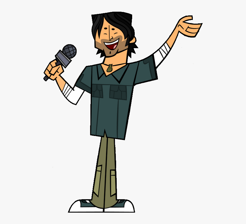 Chris With Mic - Total Drama Island Chris Mcclain, HD Png Download, Free Download