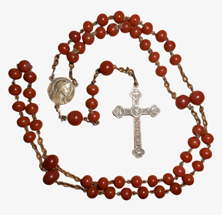 Rosary Clipart Png -french Late Th Early Century Carnelian - Bead, Transparent Png, Free Download