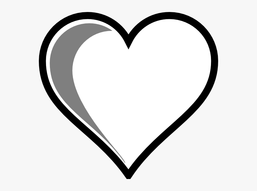 Love Heart Clipart Black And White, HD Png Download, Free Download