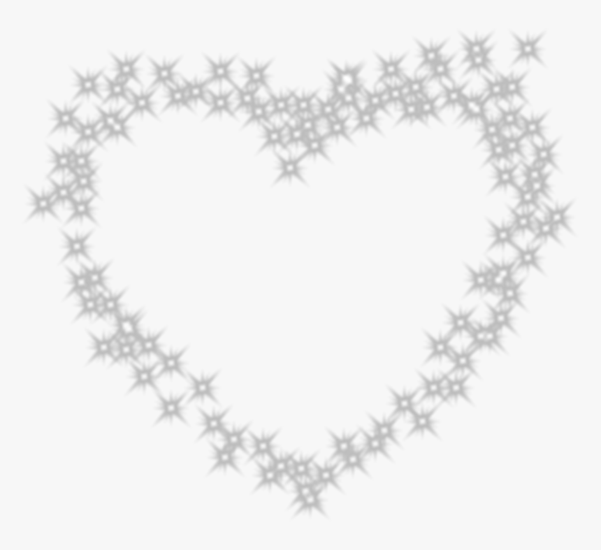 White Heart Black Pattern - Cross Stitch Heart Outline, HD Png Download, Free Download