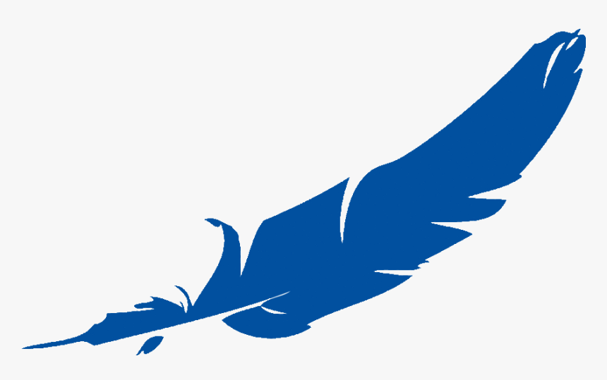 Blue Feather Vodka Clipart Bluefeathervodka Bird - Feather Blue, HD Png Download, Free Download