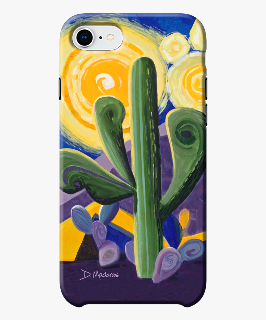 Saguaro Van Gogh Phone Case - Modern Art, HD Png Download, Free Download