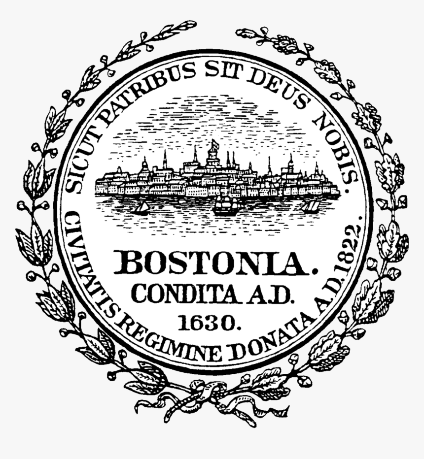 Seal Of Boston, Massachusetts Transparent Background - City Of Boston Seal, HD Png Download, Free Download