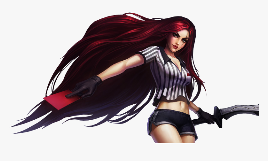 Red Card Katarina Render Png Download Red Card Katarina Png Transparent Png Kindpng