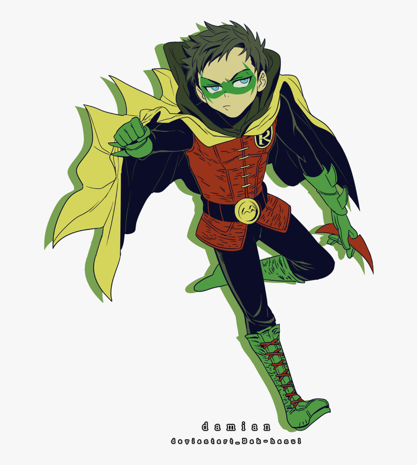 Damian Wayne By Bak-hanul - Damian Wayne Fanart, HD Png Download, Free Download