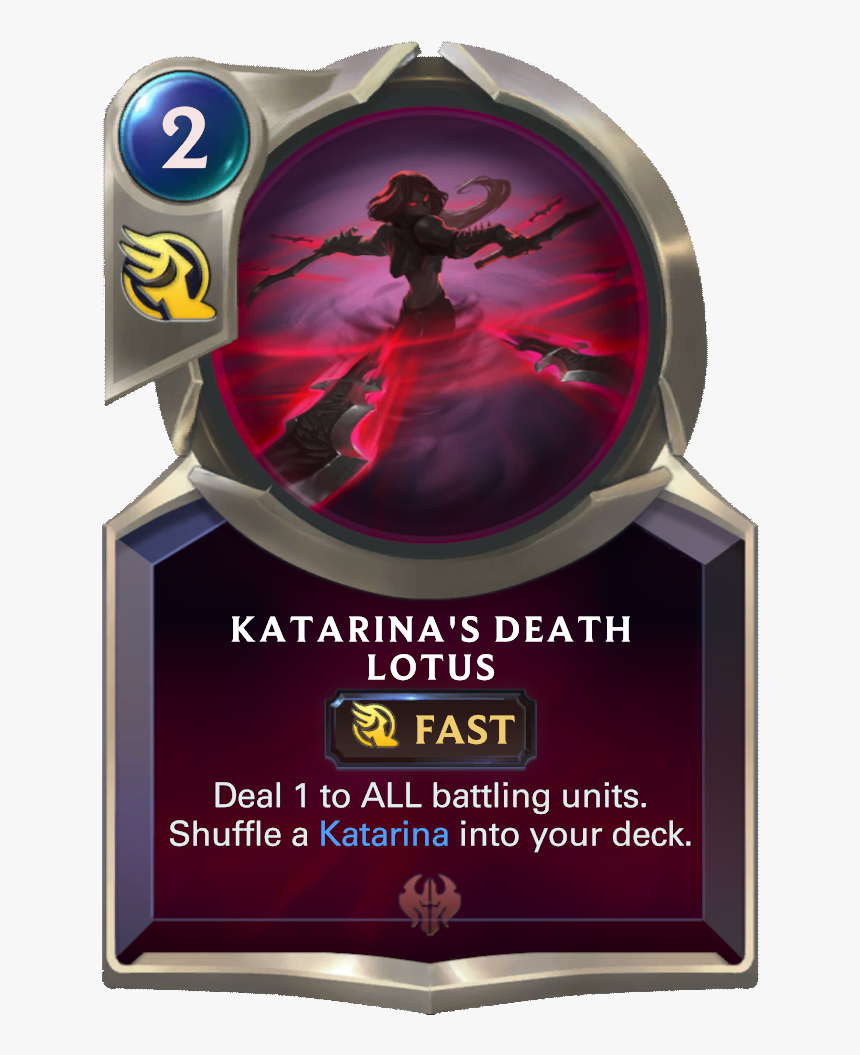 Katarina"s Death Lotus Card Image - Legends Of Runeterra Zed, HD Png Download, Free Download