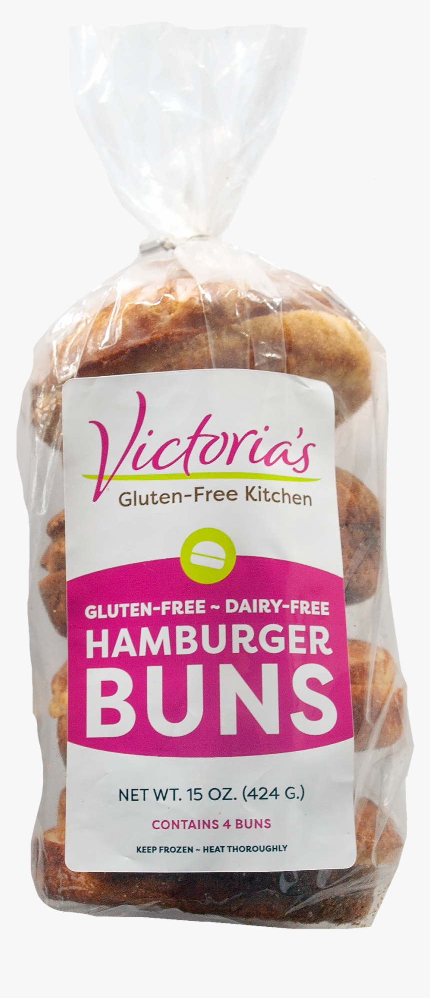 Victorias Gluten Free Hamburger Buns Packaged - Whole Wheat Bread, HD Png Download, Free Download