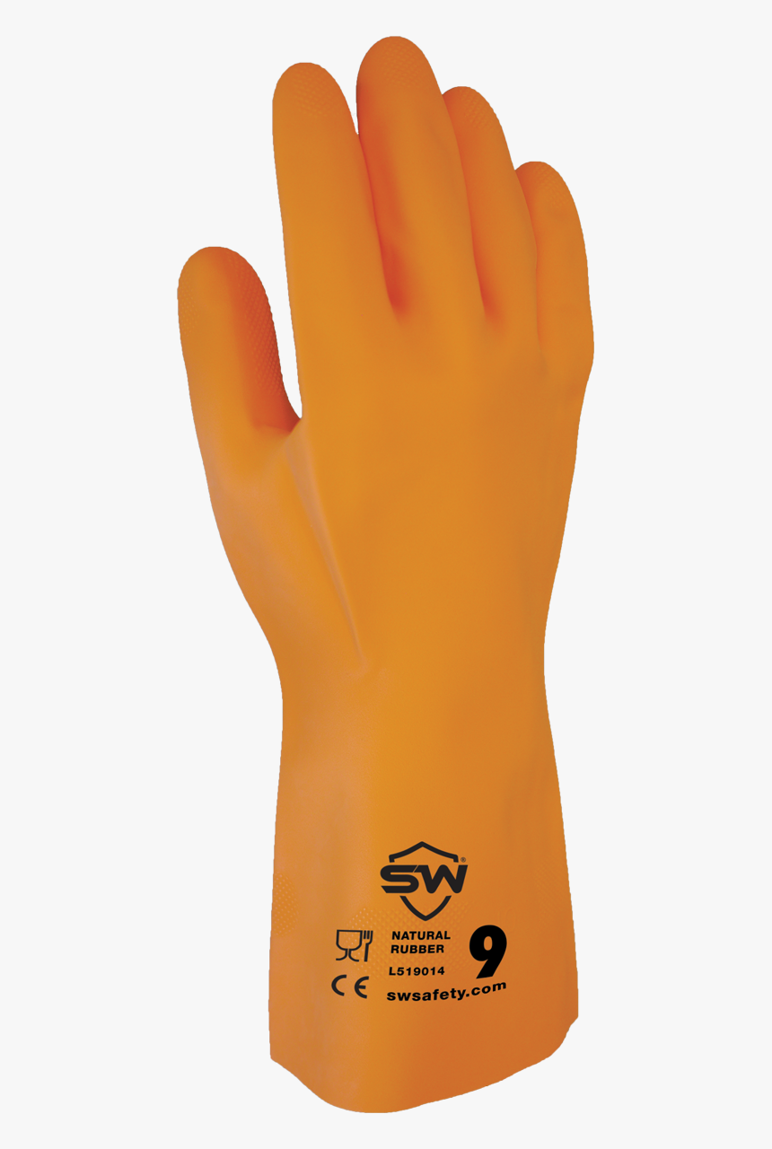 Coresafe™ F28o Natural Rubber Chemical Resistant Gloves - Natural Rubber Flock Lined Industrial Gloves, HD Png Download, Free Download