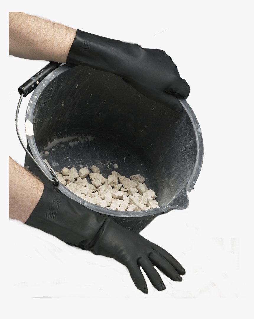 Black Heavy Duty Rubber Gloves, HD Png Download, Free Download