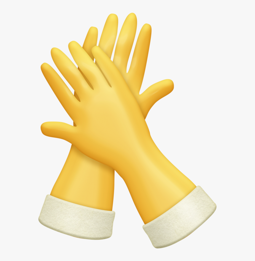 Clip Art Of Cleaning Gloves, HD Png Download - kindpng