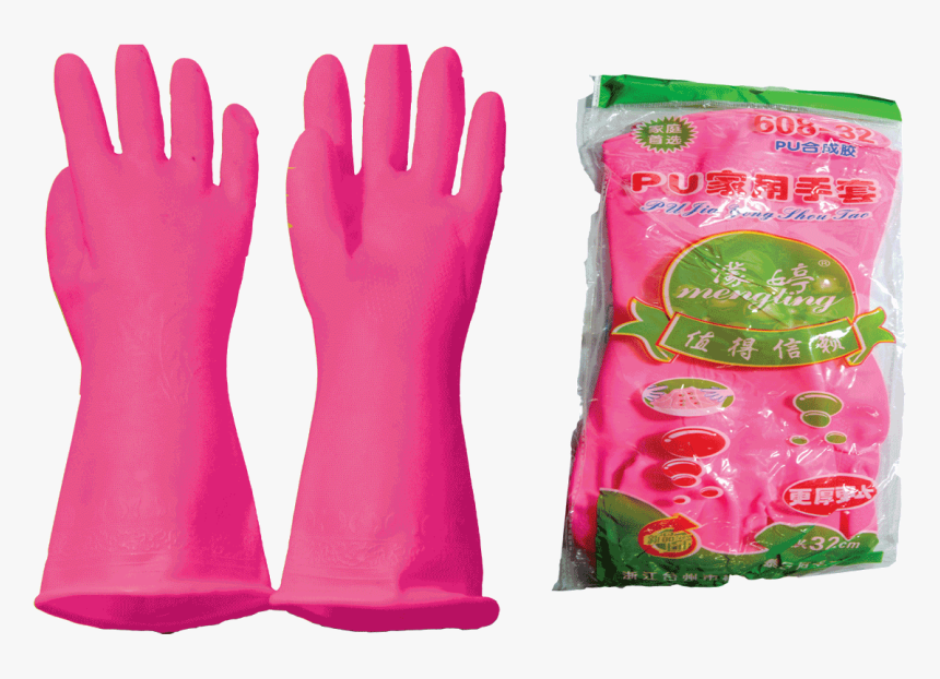 Pvc Rubber Gloves Voilet Pi - Natural Rubber, HD Png Download, Free Download