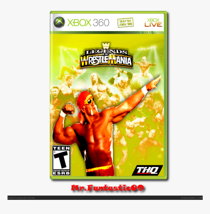 Legends Of Wrestlemania Box Cover - Second Legends Of Wrestlemania Xbox 360, HD Png Download, Free Download