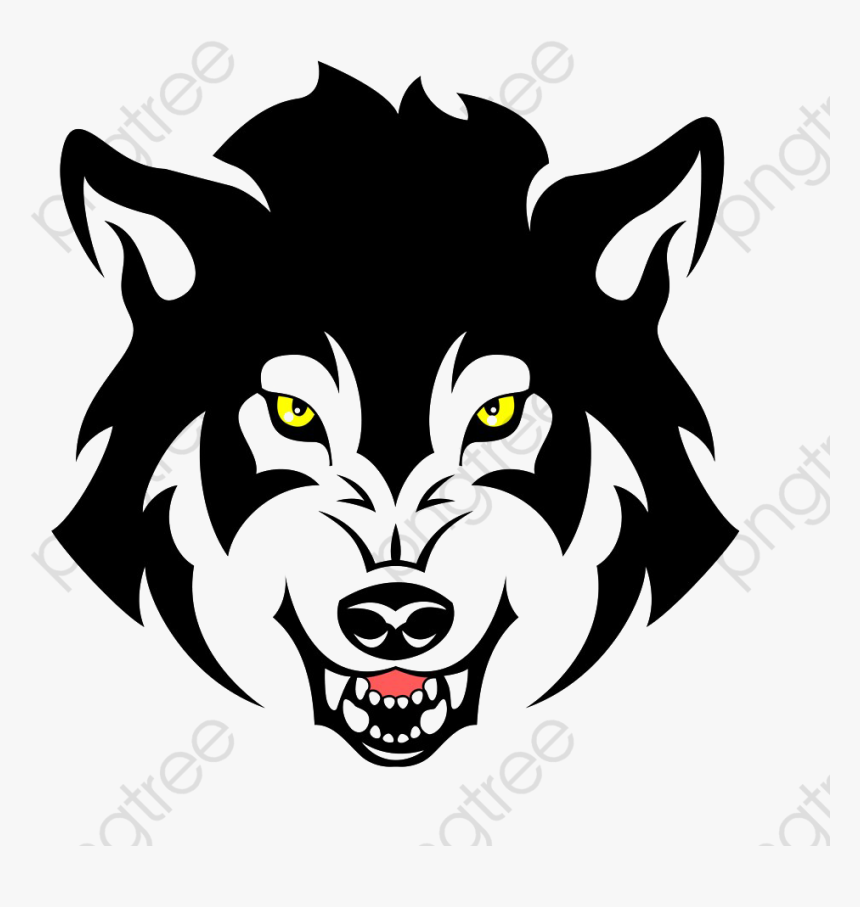 Angry Clipart Wolf - Angry Wolf Vector Png, Transparent Png, Free Download