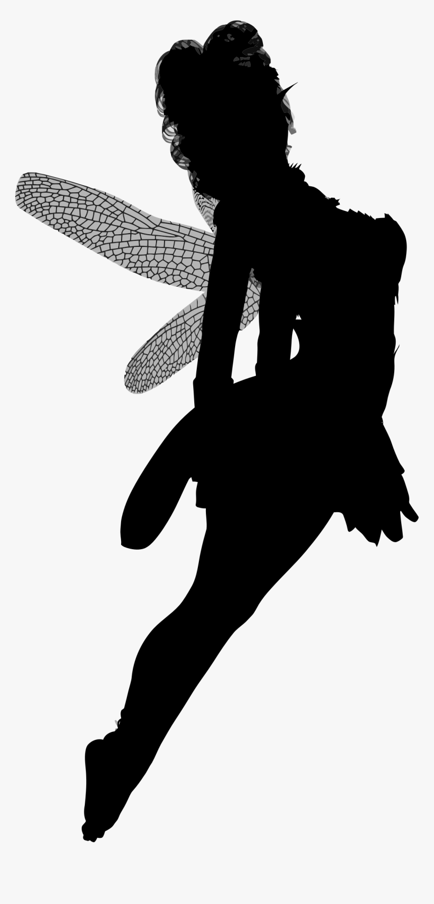 Translucent Wings Fairy Silhouette Clip Arts - Fairy, HD Png Download, Free Download