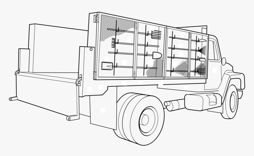 transparent monster truck clipart  utility truck coloring
