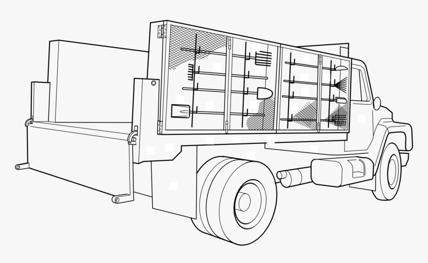 Transparent Monster Truck Clipart - Utility Truck Coloring Pages, HD Png Download, Free Download