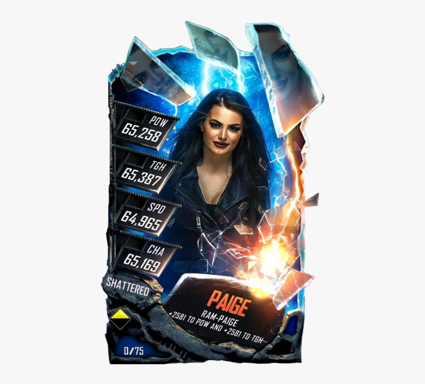 Paige S5 24 Shattered - Wwe Supercard Nikki Bella, HD Png Download, Free Download