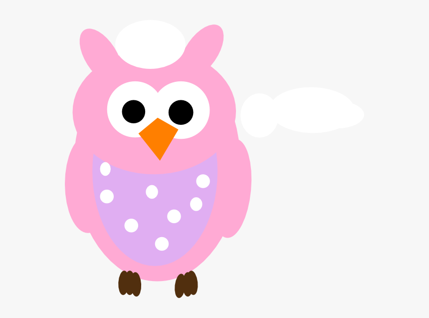 Transparent Pink Owl Clipart - Baby Owl Clip Art, HD Png Download, Free Download