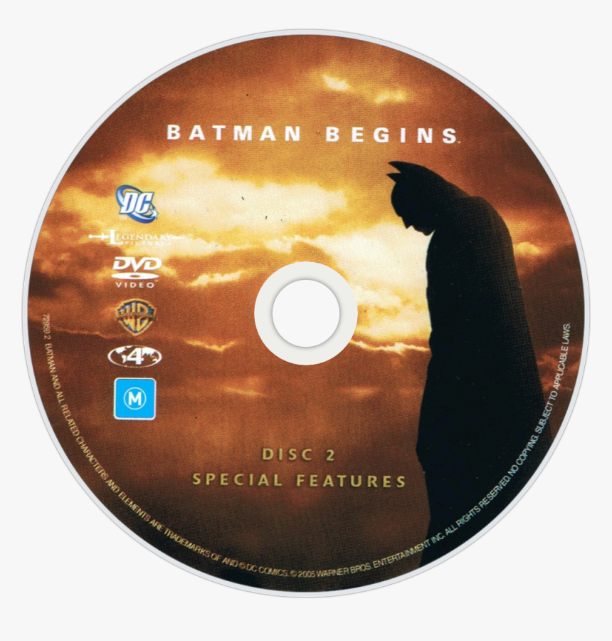 Transparent Batman Begins Png - Batman Begins Dvd Label, Png Download, Free Download