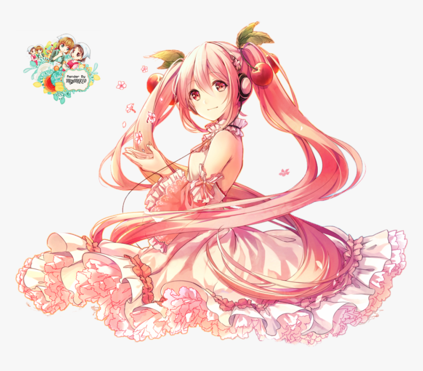 Sakura Girl Png Transparent Image - Miku Hatsune Sakura Render, Png Download, Free Download