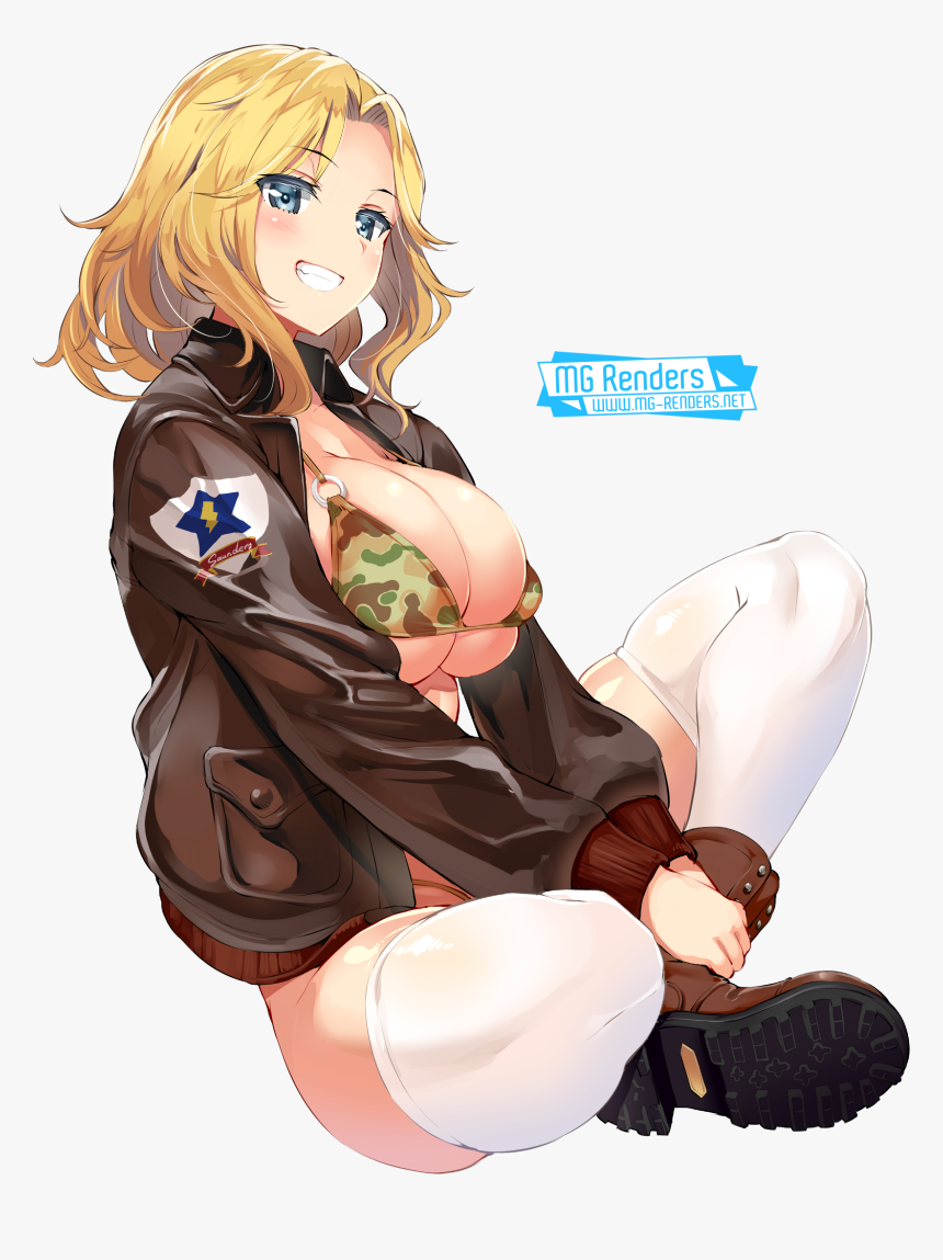 Anime Girl Sitting Png, Transparent Png, Free Download