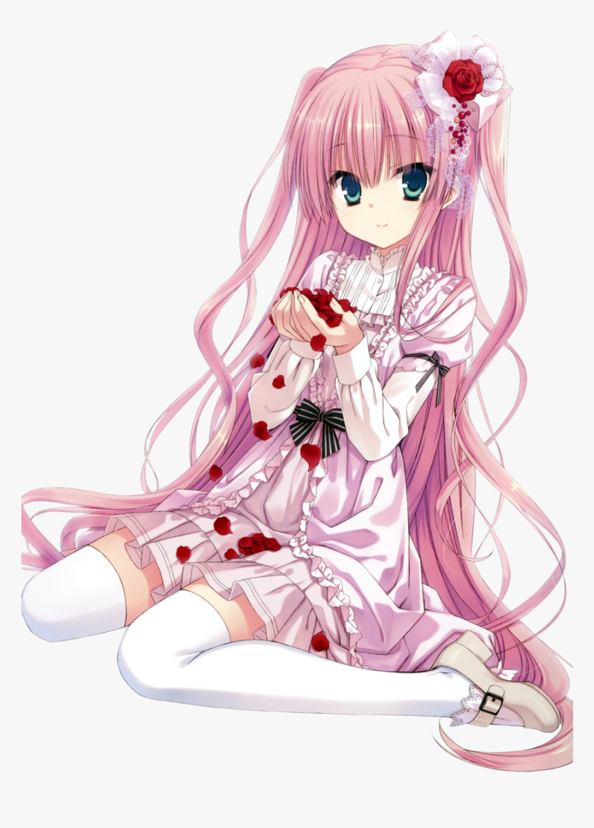 Anime, Girl, And Manga Image - Cute Pink Anime Girl, HD Png Download, Free Download