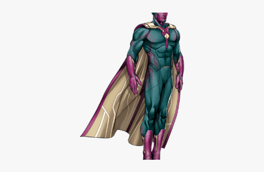 Vision Clipart Marvel - Sketch Of Vision Avenger, HD Png Download, Free Download