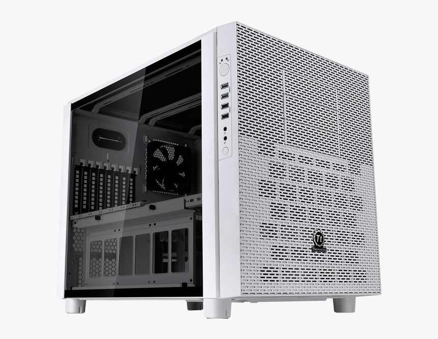 Core X5 Tempered Glass Snow Edition, No Psu, E-atx, - White Cube Pc Case, HD Png Download, Free Download