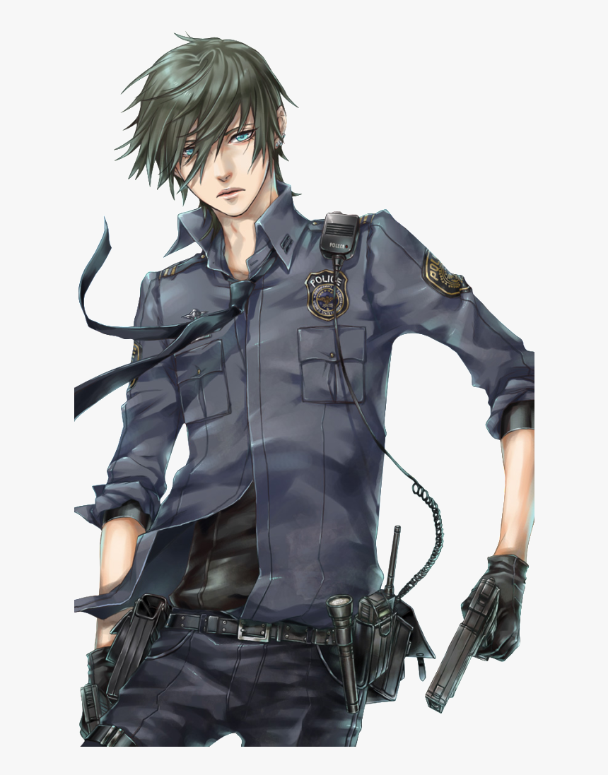 Police Officer Anime , Png Download - Hot Anime Police Man, Transparent Png, Free Download