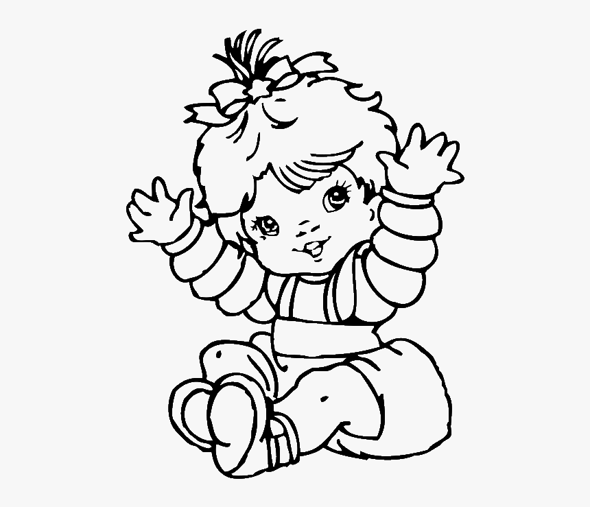 Alluring Cute Baby Girl Coloring Pages Colouring To - Cute Baby Coloring Pages Printable, HD Png Download, Free Download