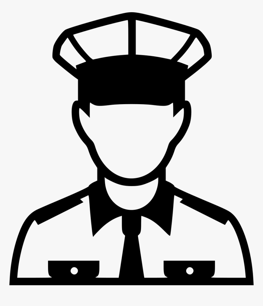 Policeman - Black And White Police Clipart, HD Png Download, Free Download