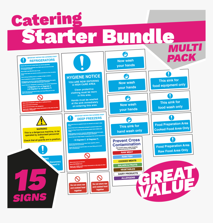 Kitchen Food Hygiene & Safety Sign Bundle - Td Waterhouse Private Client Services, HD Png Download, Free Download