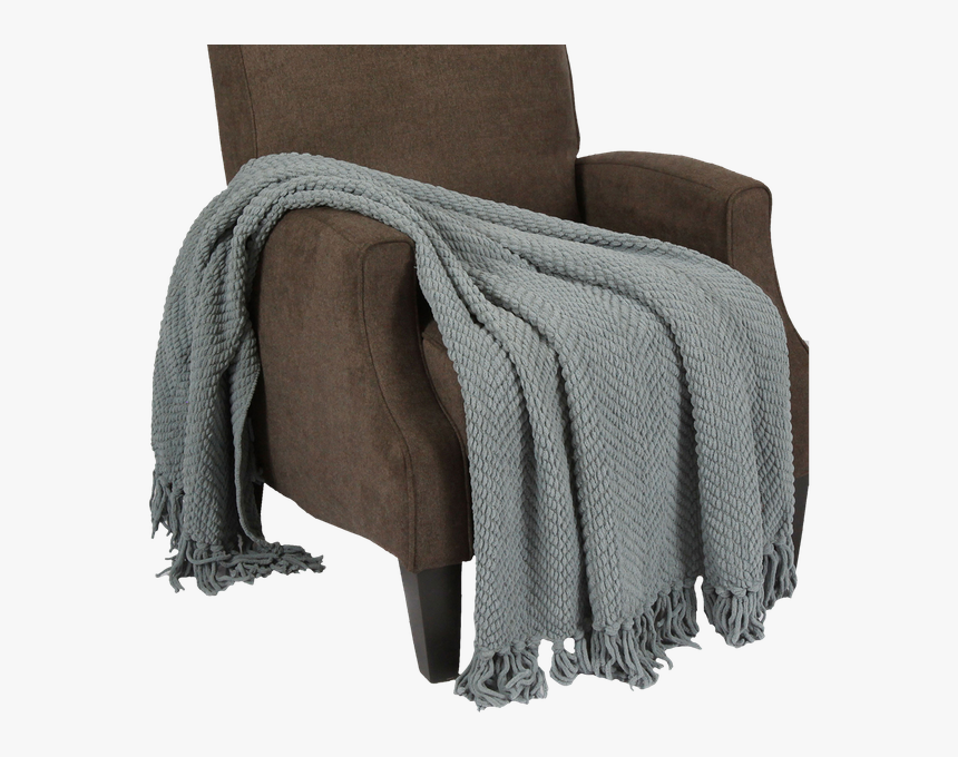 Sidon Tweed Knitted Throw Blanket By Varick Gallery - Recliner, HD Png Download, Free Download