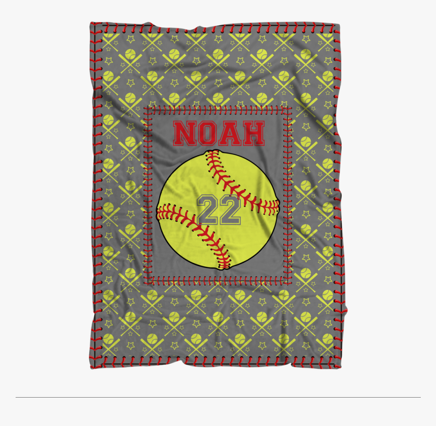 Softball Fleece Throw Blanket - Circle, HD Png Download, Free Download