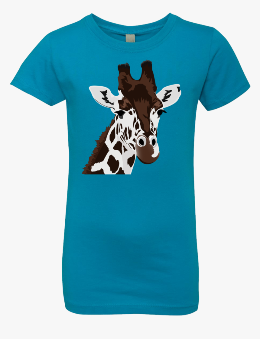 Giraffe Cartoon Printed Girls - T-shirt, HD Png Download, Free Download