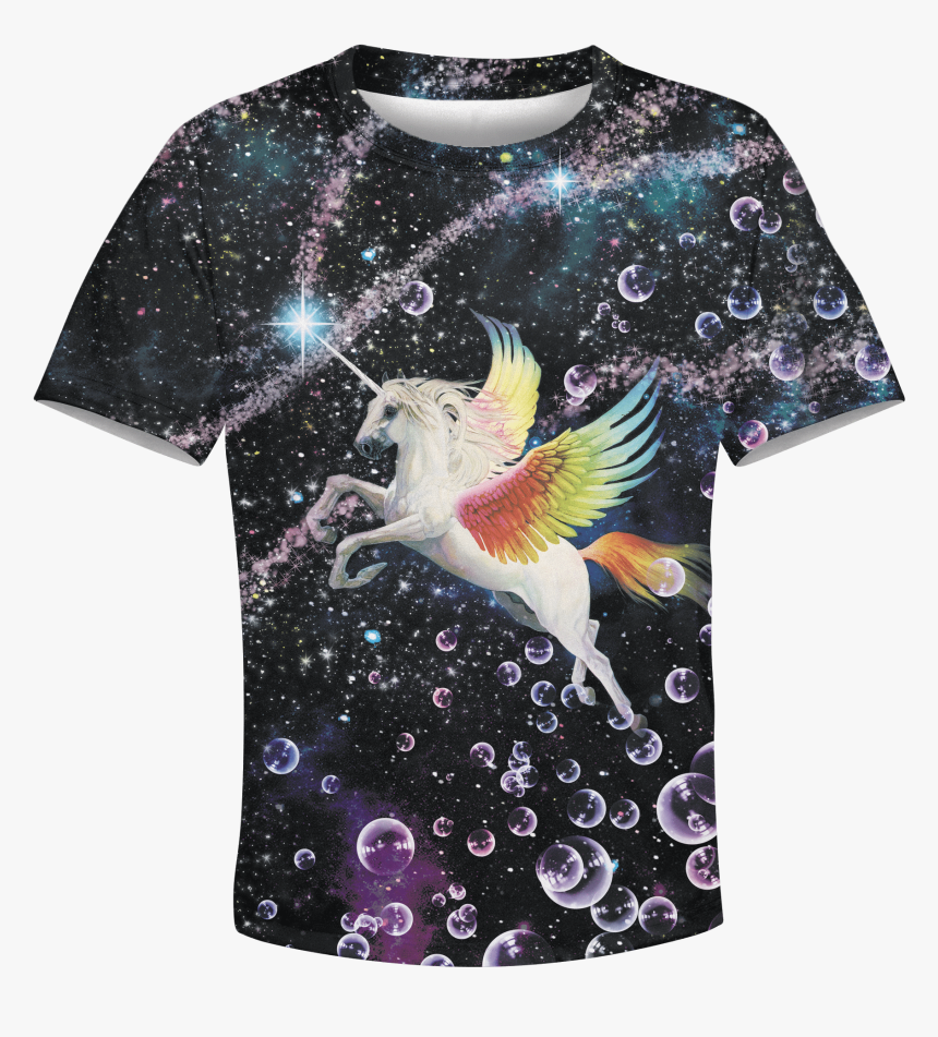 Gearhuman 3d Magical Unicorn Flying Into Galaxy Custom - Fairy, HD Png Download, Free Download