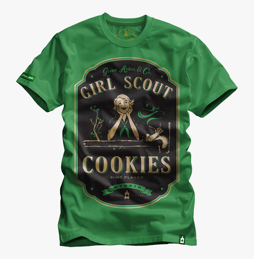 Girl Scout Cookies Green - T-shirt, HD Png Download, Free Download