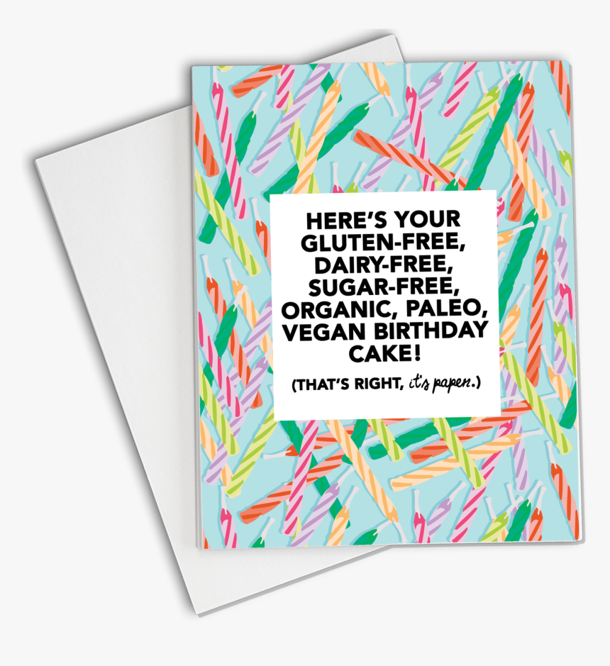 Transparent Birthday Card Png - Print Birthday Card Free Vegan, Png Download, Free Download