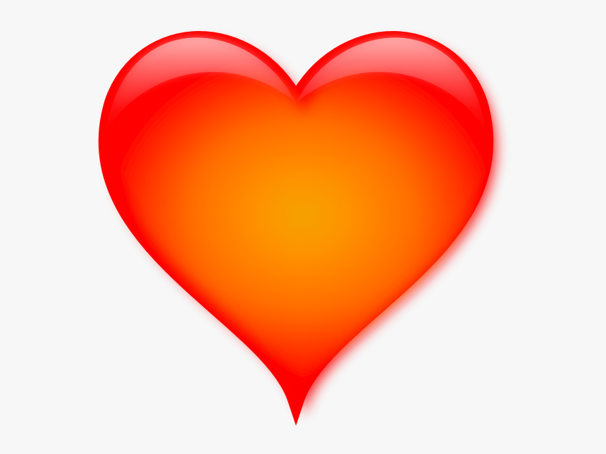 A Shiny Red Heart - Heart, HD Png Download, Free Download