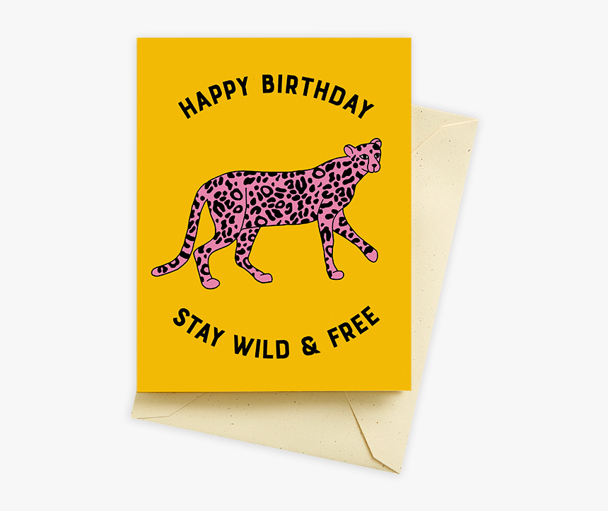 Wild Cheetah Birthday Card - Cheetah Birthday Cards, HD Png Download, Free Download