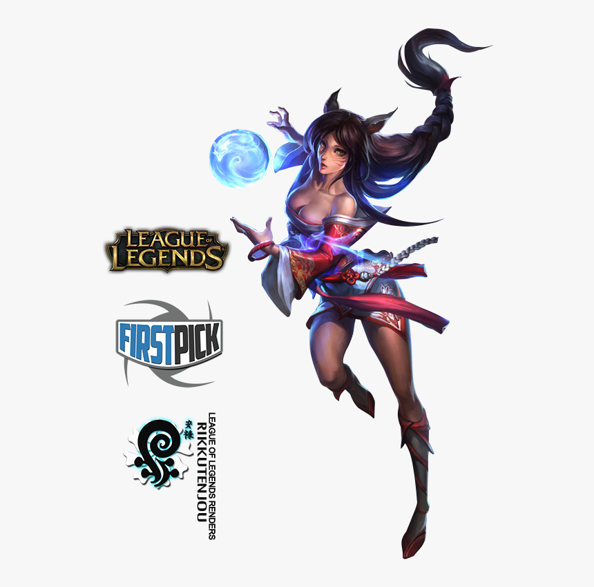 League Of Legends, Wonder Woman, League Legends - Ahri League Of Legends Render, HD Png Download, Free Download